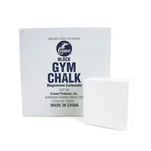 Cramer Gym Chalk Block, Magnesium Carbonate for Better Grip in Gymnastics, Weightlifting, Power Lifting, Pole Fitness, & Rock Climbing, 1 Pound