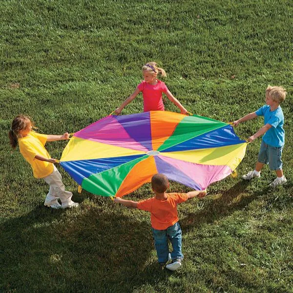 Fun Express 6' Super Sturdy Parachute - 1 Piece - Educational and Learning Activities for Kids