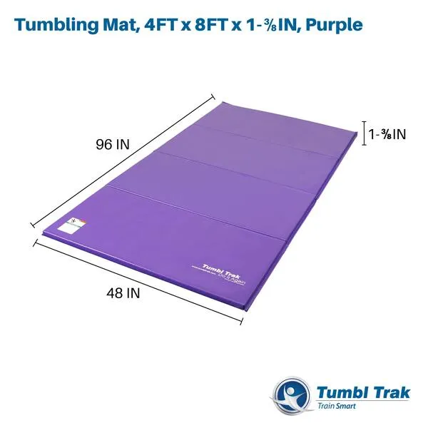 Tumbl Trak Folding Tumbling Panel Mat for Gymnastics, Cheer, Dance, and Fitness