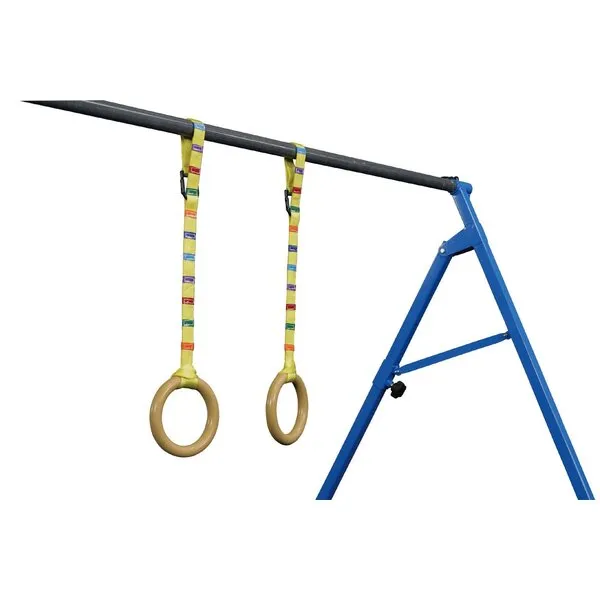 Tumbl Trak Gymnastics Rings with Easy Adjustable Strap