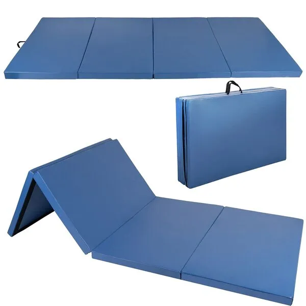 Polar Aurora 4'x10'x2 Thick Folding Gymnastics Exercise Mat Aerobics Stretching Yoga Mats