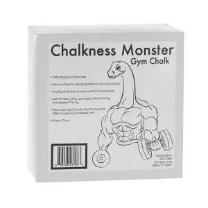 Gym Chalk Blocks - Chalkness Monster Premium Sport Hand Chalk (8 x 2oz Blocks) - Easy Grip, Moisture Absorbing - Great for Power Lifting, Rock Climbing, Gymnastics, Weightlifting, Crossfit and more