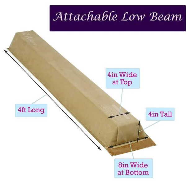 Z Athletic Attachable Foam 4ft Floor Balance Beam Multiple Colors and Counts