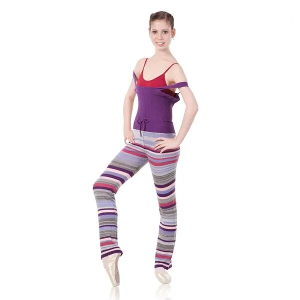 Sansha Women's Full Length Warm up Unitard KC1103C Finlay, Light Blue/Multicolor, Large