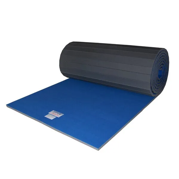 Tiffin Eco Carpet Bonded Foam 6'x42' Flexible for Gymnastics and Cheerleading (Blue, 1-3/8