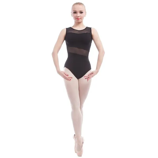 Dance Favourite Open Back O Shape Black Ballet Leotards A1B014