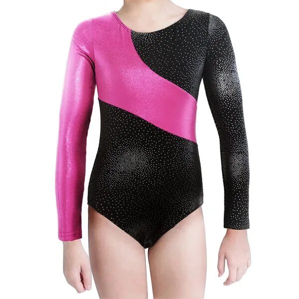 Kaylre Gymnastics Leotards for Girls Long Sleeve Kids Ballet Dance Wear Sparkle Unicorn Rainbow Fancy Mermaid Ribbons