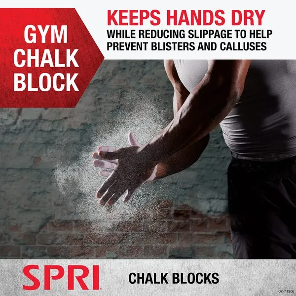 SPRI Chalk Block & Chalk Ball for Gymnastics, Rock Climbing, Bouldering, Rings, Weightlifting, Pool Billiards