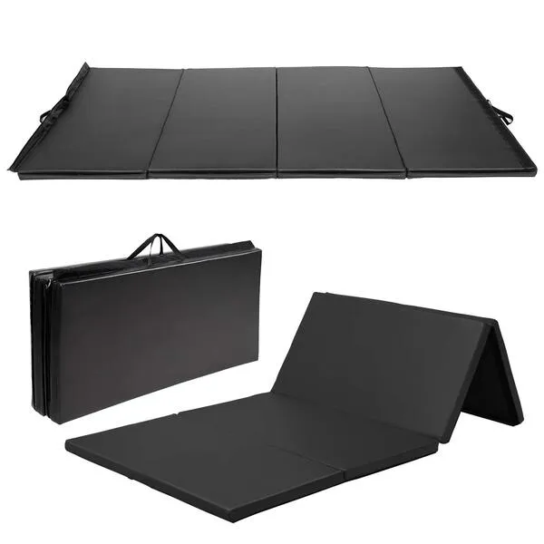 GYMAX Gymnastics Mat, 8' x 4' x 2