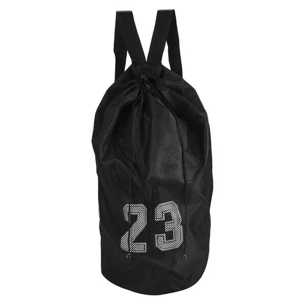 Alomejor Ball Bag Sports Mesh Drawstring Backpack Training Exercising Bag for Basketball Football Soccer Volleyball