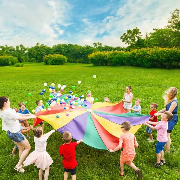 THE TWIDDLERS Rainbow Parachutes 12FT/ 20FT