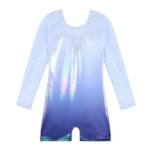 BAOHULU Leotard for Girls Gymnastics Toddler Sparkle Stripes Tank Biketards One Piece