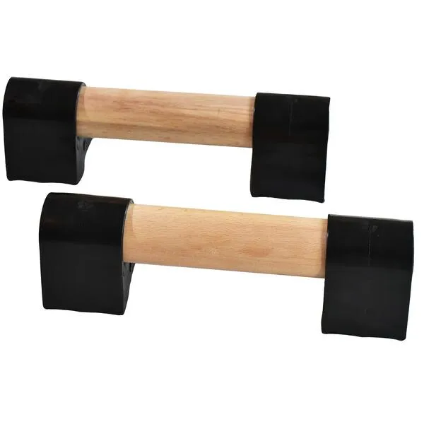 Wood Mini Parallettes Set for Gymnastics or Push up Bars. Portable.