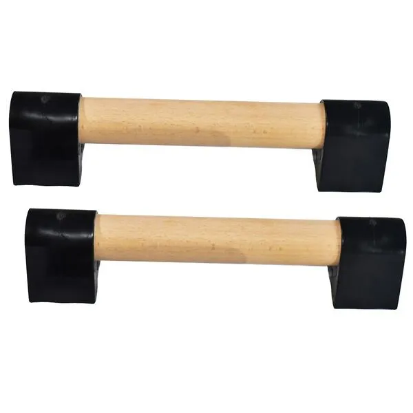 Wood Mini Parallettes Set for Gymnastics or Push up Bars. Portable.