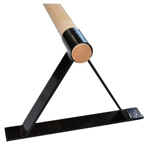 Wood Parallettes Set for Gymnastics or Push up Bars. Black in 18 inch to 24 inch Length.