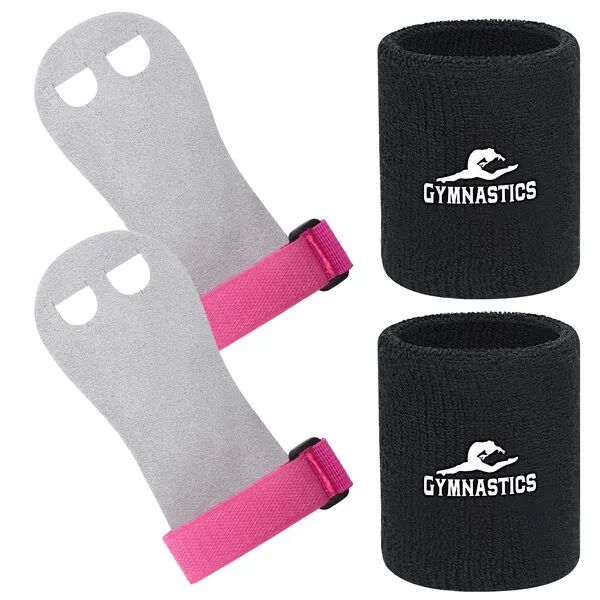 Ninja Sports Gymnastics Grips Wristbands for Girls Kids Youth