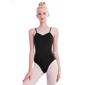 Daydance Camisole Teens Women Dance Leotards for Ballet, Gymnastic with Color Waist Line