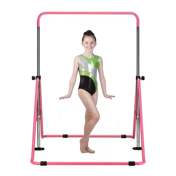 HYD-Parts Gymnastics Bar Kids, Junior Training Bar, Height Adjustable Horizontal Bars, Folding Gymnastics Bars Monkey Bars for Kids