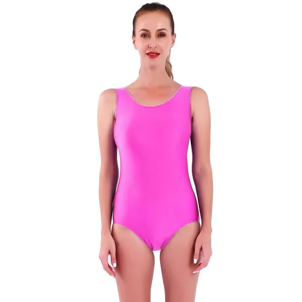 Aoylisey Women's Tank Ballet Dance Leotard One Piece Suit Gymnastics Sleeveless Bodysuit