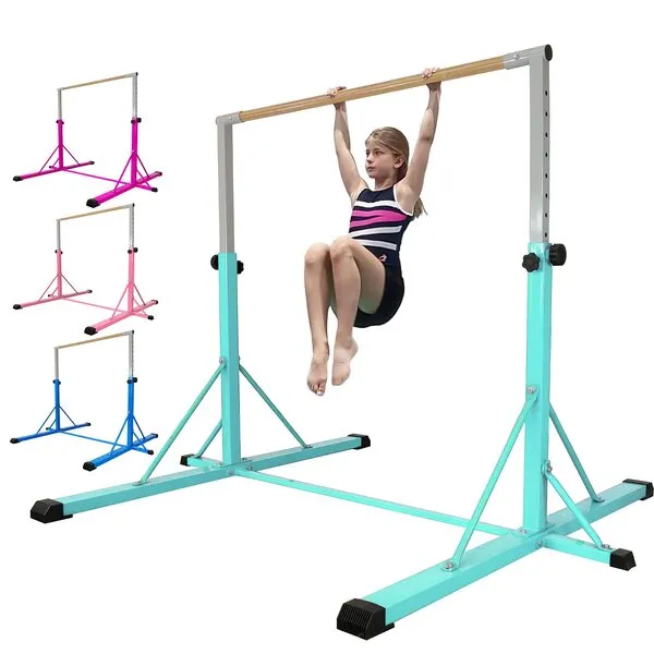 FC FUNCHEER Gymnastic bar for Kids Ages 5-20 Gymnastic Horizontal bar Gymnastic kip bar - Height 35.4