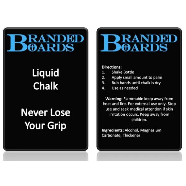 Branded Boards HD Cotton Padded Weightlifting Straps & Liquid Chalk