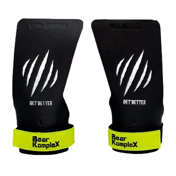 Bear KompleX Black Diamond No Hole Hand Grips, Use for Pull-ups, Weightlifting, WODs with Wrist Straps, Comfort and Support, Hand Protection from Rips and Blisters for Men and Women