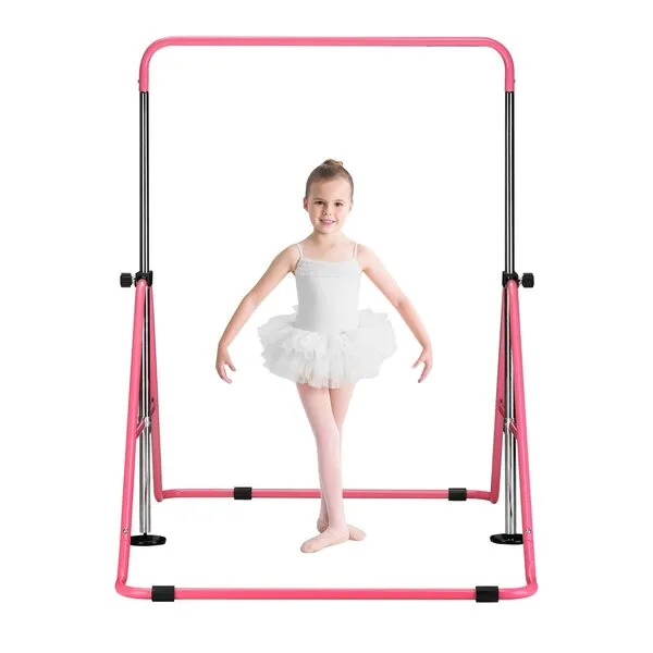 Oneofics Gymnastics Bar Junior Training Bar Height Adjustable Horizontal Bars Gymnastics Bars Monkey Bars for Kids