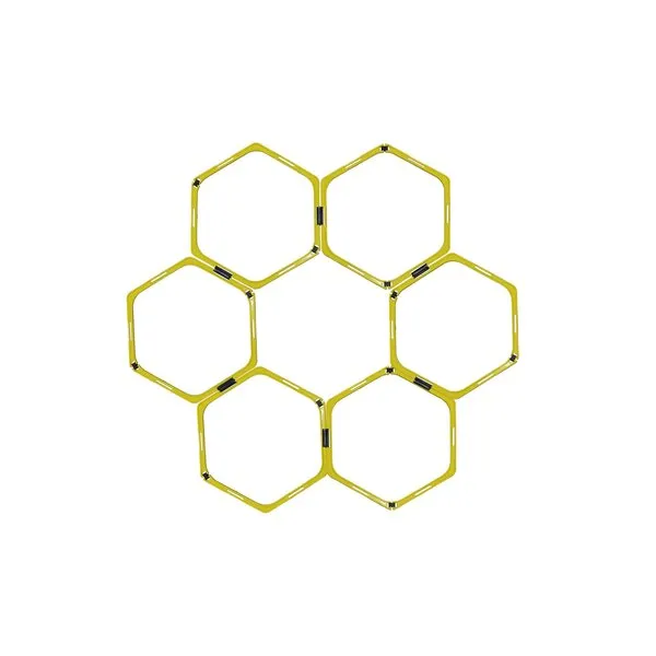 Kwik Goal Hex Rings, Yellow, Set of 6