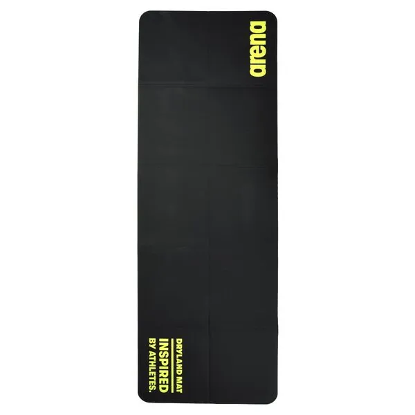 Arena Dryland Training Yoga Mat, Black/Grey