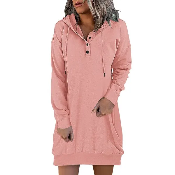 Dresses for Women 2022,Women Lace Up Vintage Gothic Dress Plus Size Pullover Sweatshirts with Pockets