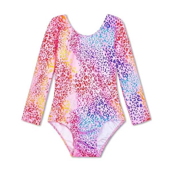 rainbowsnow Girls Gymnastics Leotards Sparkly Biketard Toddler Kids Unicorn Mermaid Unitard Size 2-9 Years