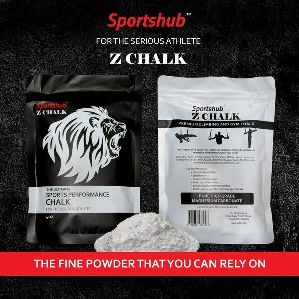 Sportshub Premium Exercise Chalk for Gym 4oz, Physical Activity, Weightlifting, Gymnastics and Many Other Activities. Enhanced Grip, Friendly on Skin and Enhanced Performance