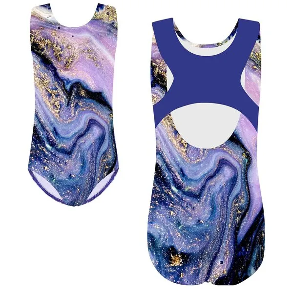 TFJH E Gymnastics Leotards for Girls Sparkle Athletic Clothes Activewear One-piece