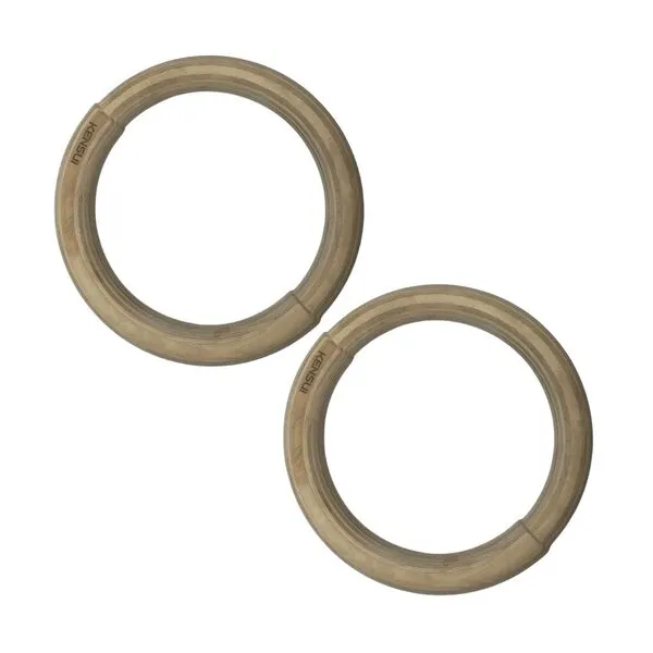 KENSUI Neo-Rings: 2-in-1 Wood Gymnastics Rings with 28mm and 32mm