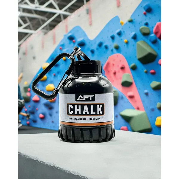 Sports Chalk (On-The-Go) by Arlu Fitness Tech - Gym Chalk, Rock Climbing Chalk, Gymnastics Chalk. Portable, Easy to use and Easy to Refill Container. Less Mess, Premium Grade Chalk with no fillers