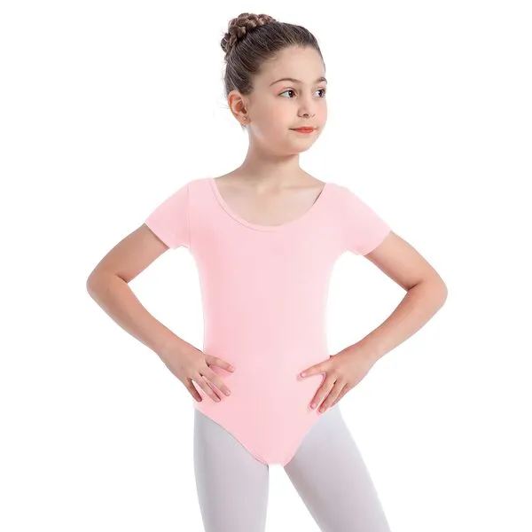 DANSHOW Girls' Team Basic Long Sleeve Leotard for Toddler Gymnastics Dance Ballet