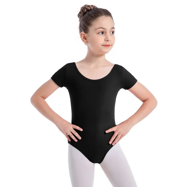 DANSHOW Girls' Team Basic Long Sleeve Leotard for Toddler Gymnastics Dance Ballet