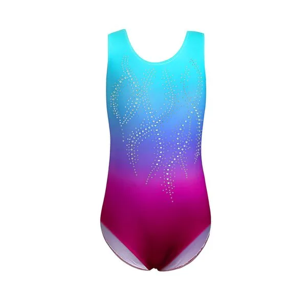 WanLiangJin Gymnastics Leotards for Toddler Girls Sleeveless Unitards Active Sparkly Dancewear Bodysuits Tumbling Outfit