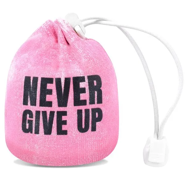 Inspirational Phrases Gym Chalk Ball for Gymnastics Weight Lifting Rock Climbing 2.3 oz Chalk in Refillable Sock Bag